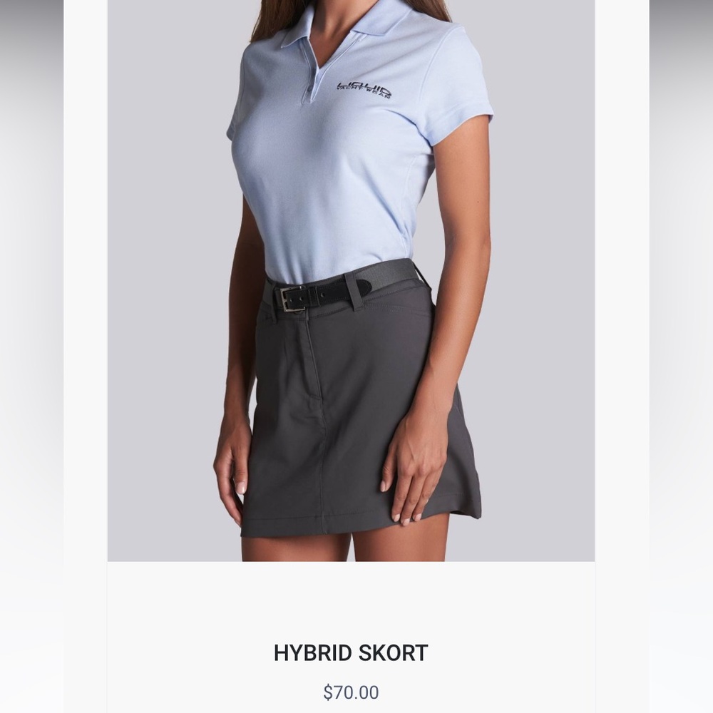 Charcoal Skort Liquid Yachtwear Boat Bum Golf